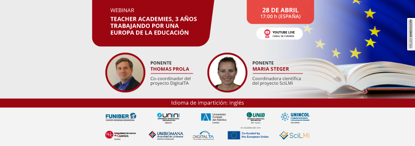 UNINCOL organiza el webinar «Teacher academies, 3 años trabajando por una Europa de la Educación»