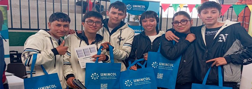 UNINCOL promueve la educación superior en la Feria de Servicios Juveniles y Universitaria de Tenjo