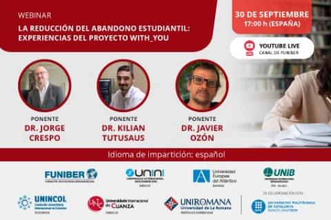 UNINCOL organiza el webinar «La reducción del abandono estudiantil: experiencias del proyecto WITH_YOU»